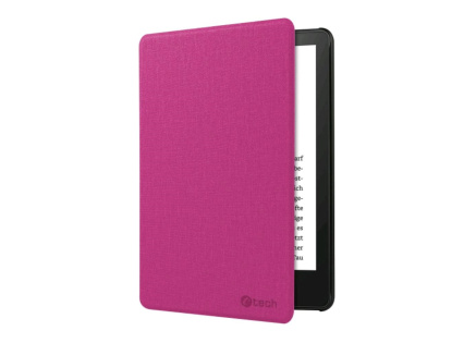 C-TECH PROTECT pouzdro pro Amazon Kindle PAPERWHITE 2024/COLORSOFT, WAKE/SLEEP funkce, hardcover, růžové