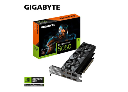 GIGABYTE VGA NVIDIA GeForce RTX 5050 Low Profile OC 8G, 8G GDDR6, 2xDP, 2xHDMI