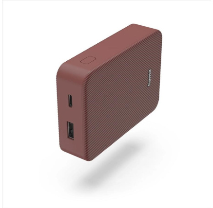 Hama Colour 10, powerbanka 10000 mAh, 3 A, výstup: USB-C, USB-A, červená Hama Colour 10, powerbanka 10000 mAh, 3 A, výstup: USB-C, USB-A, červená