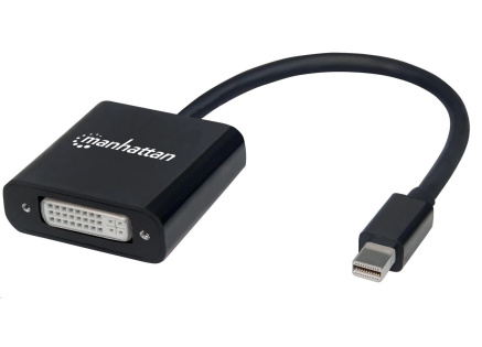 MANHATTAN Adapter mini DP na DVI-I, aktivní, černá