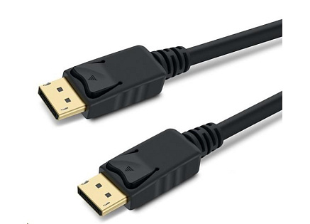 PREMIUMCORD DisplayPort 1.3/1.4 přípojný kabel M/M, zlacené konektory, 0.5m