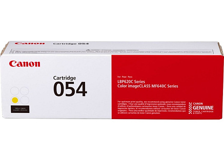 Canon Toner CRG-054 žlutá pro i-SENSYS LBP621Cw, LBP623Cdw, MF641Cw, MF643Cdw (1 200 str.)