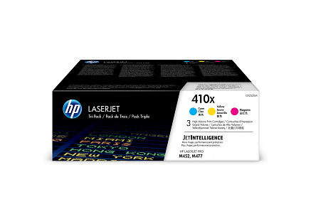 HP 410X 3-pack High Yield Cyan/Magenta/Yellow Original LaserJet Toner Cartridges (CF252XM) (5,000 / 5,000 / 5,000 pages)