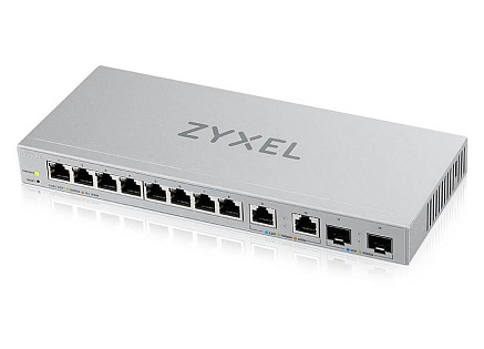 Zyxel XGS1210-12 12-port Gigabit Webmanaged Switch, 8x gigabit RJ45, 2x 2,5GbE RJ45, 2x SFP+