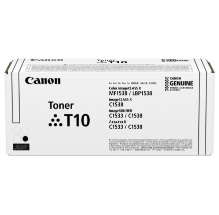 CANON TONER T10 BLACK pro i-SENSYS X C1533i, C1533iF, C1538i, C1538Fi (13 000 str.) CANON TONER T10 BLACK pro i-SENSYS X C1533i, C1533iF, C1538i, C1538Fi (13 000 str.)