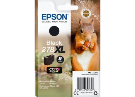 EPSON ink čer Singlepack Black 378XL Claria Photo HD Ink 11,2 ml