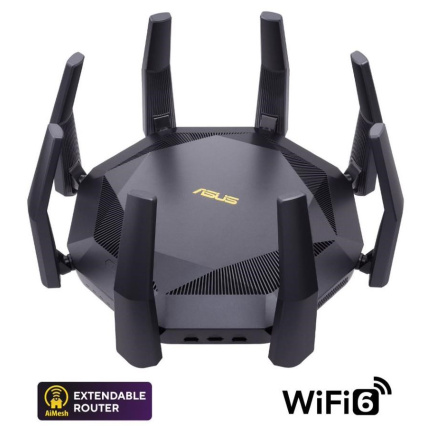 ASUS RT-AX89X (AX6100) WiFi 6 Extendable Router, 10G porty,  AiMesh, 4G/5G Mobile Tethering