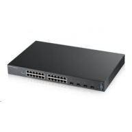 Zyxel XGS2210-28 28-port Managed L2+ Gigabit Switch, 24x gigabit RJ45, 4x 10GbE SFP+