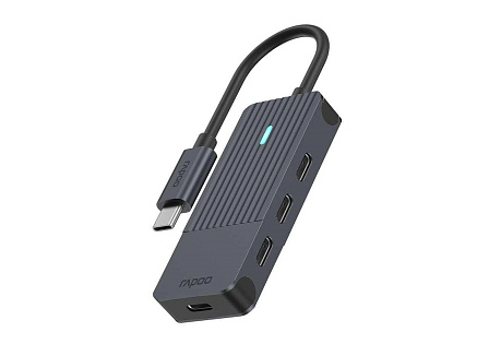 RAPOO rozbočovač UCH-4002, USB-C na USB-C RAPOO rozbočovač UCH-4002, USB-C na USB-C