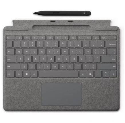 MS Surface Pro Keyboard + Pen Storage Con, Pen Storage, CoPilot Button, CZ, Platinum MS Surface Pro Keyboard + Pen Storage Con, Pen Storage, CoPilot Button, CZ, Platinum