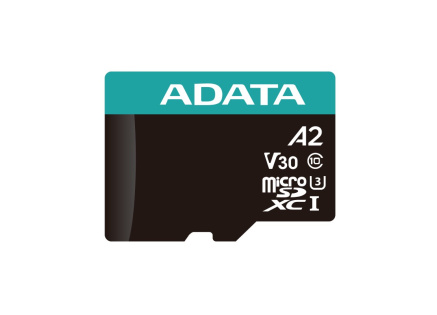 ADATA MicroSDXC karta 256GB Premier Pro UHS-I V30S (R:100/W:80 MB/s) + SD adaptér