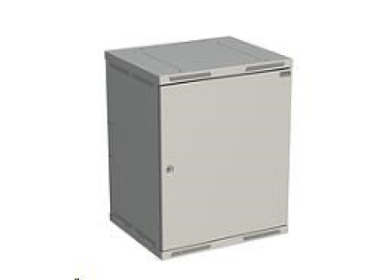 Solarix rozvaděč nástěnný SENSA 15U 500mm, dveře plech, RAL 7035 SENSA-15U-65-21-G