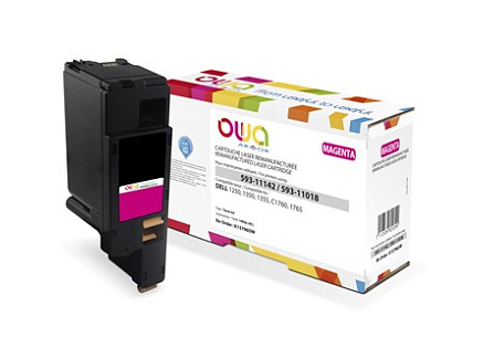 OWA Armor toner pro DELL 1250, 1350, 1355, C1760, C1765, 1400 Stran, 593-11142, červená/magenta OWA Armor toner pro DELL 1250, 1350, 1355, C1760, C1765, 1400 Stran, 593-11142, červená/magenta