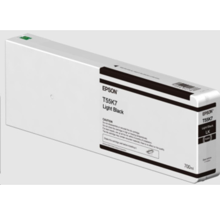 EPSON ink Singlepack Light Black T55K700 UltraChrome HDX/HD 700ml EPSON ink Singlepack Light Black T55K700 UltraChrome HDX/HD 700ml