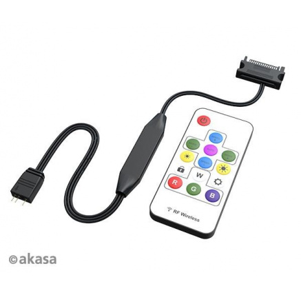 AKASA ovladač Vegas Remote Control Mate,3-Pin aRGB controller cable+remote