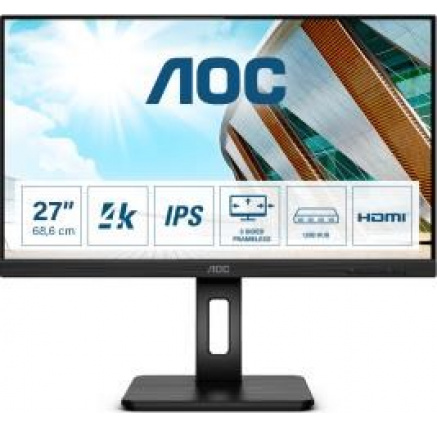 AOC MT IPS LCD WLED 27" U27P2CA - IPS panel, 3840x2160, 2xHDMI, DP. USB-C, USB, repro, pivot AOC MT IPS LCD WLED 27" U27P2CA - IPS panel, 3840x2160, 2xHDMI, DP. USB-C, USB, repro, pivot