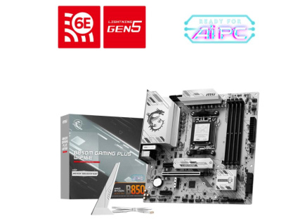 MSI MB Sc B850M GAMING PLUS WIFI6E, AMD B850, 4xDDR5, 1xHDMI, 1xDP, WiFi, mATX