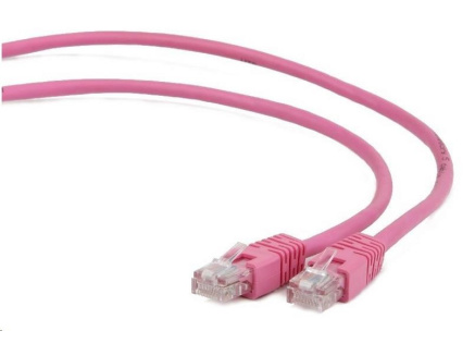 GEMBIRD kabel patchcord Cat5e UTP 2m, růžový