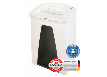 HSM skartovač Securio B32 (řez: Kombinovaný 4,5x30mm | vstup: 310mm | DIN: P-4 (3) | papír, sponky, plast. karty, CD) HSM skartovač Securio B32 (řez: Kombinovaný 4,5x30mm | vstup: 310mm | DIN: P-4 (3) | papír, sponky, plast. karty, CD)
