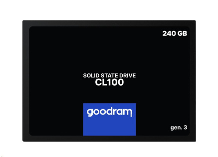 GOODRAM SSD CL100 Gen.3 240GB, SATA III, 2.5", (R:520/W:400MB/s)