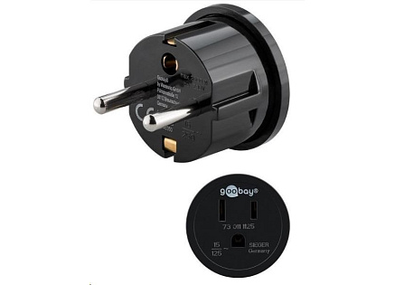 Goobay Cestovní adaptér USA/Japonsko pro spotřebiče a nabíječky s evropskou zástrčkou