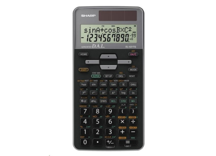 SHARP kalkulačka - EL531TGGY - šedá - box - Solární + baterie