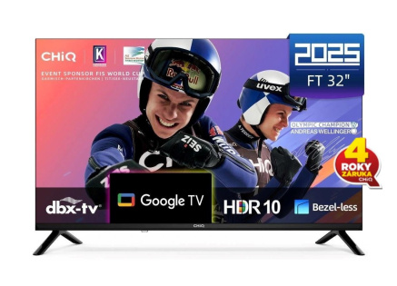 CHiQ LF32FT TV 32", FHD, smart, Google TV, dbx-tv, Dolby Audio, Frameless