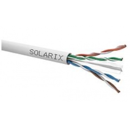 Instalační kabel Solarix UTP, Cat6, drát, PVC, cívka 500m SXKD-6-UTP-PVC Instalační kabel Solarix UTP, Cat6, drát, PVC, cívka 500m SXKD-6-UTP-PVC