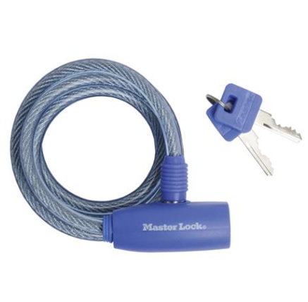 Master Lock Spirálový zámek na kolo  8212EURDPRO - 1,8m - modrý