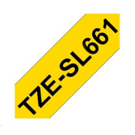 BROTHER TZESL661 - kazeta TZ šířky 36mm, lamino TZE-SL661, žlutá/černé písmo