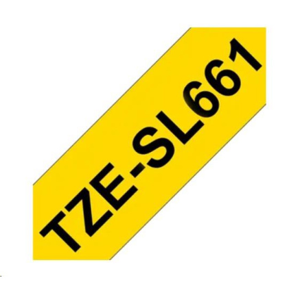BROTHER TZESL661 - kazeta TZ šířky 36mm, lamino TZE-SL661, žlutá/černé písmo