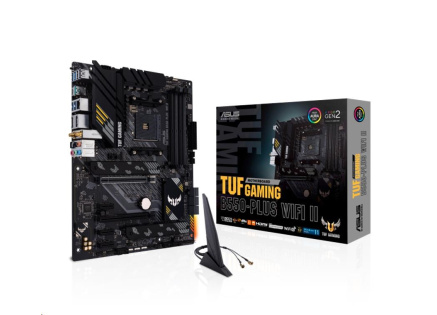 ASUS MB Sc AM4 TUF GAMING B550-PLUS (WI-FI) II, AMD B550, 4xDDR4, 1xDP, 1xHDMI, WI-FI