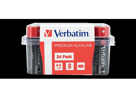 VERBATIM Alkalická Baterie AA 24 Pack / LR6
