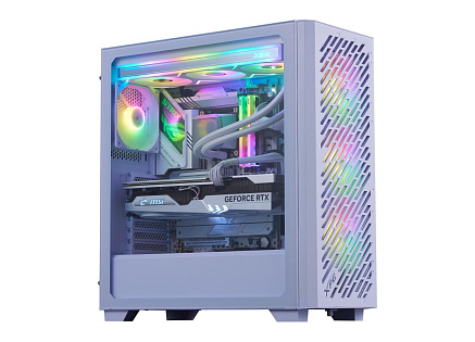 ADATA XPG case VALOR AIR PRO, ATX, Průhledná bočnice, 4x 120mm ARGB Fan, Bílá