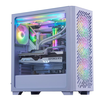 ADATA XPG case VALOR AIR PRO, ATX, Průhledná bočnice, 4x 120mm ARGB Fan, Bílá