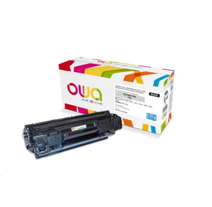 OWA Armor toner pro HP Laserjet P1566, 1601, 1602, 1603, 1604, 1605, 1606, 3200 Stran, CE278A JUMBO, černá/black