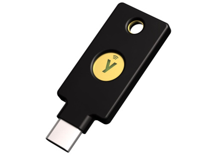 Security Key C NFC - USB-C, podporující vícefaktorovou autentizaci (NFC), podpora FIDO2 U2F, voděodolný