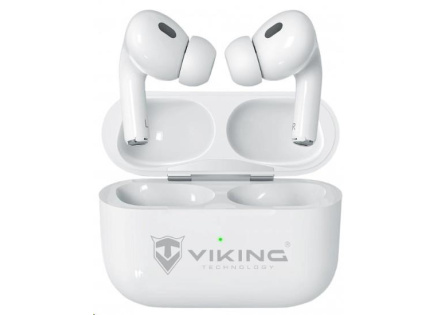 Viking bluetooth sluchátka s mikrofonem VPRORT, bílá Viking bluetooth sluchátka s mikrofonem VPRORT, bílá