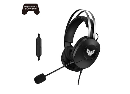 ASUS sluchátka TUF Gaming H1 GEN II, Drátový Herní Headset, černá