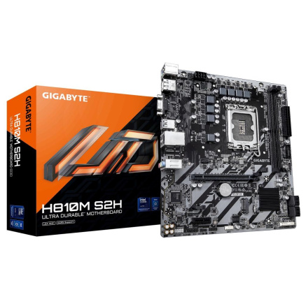 GIGABYTE MB Sc LGA1851 H810M S2H, Intel H810, 2xDDR5, 1xDP, 1xHDMI, 1xVGA, mATX