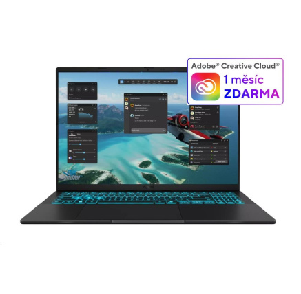 ASUS NTB V16 (V3607VP-RP028W), Core 7 240H, 16" 1920x1200, 32GB, 1TB SSD, Intel+RTX 5070, W11 Home, Matte Black