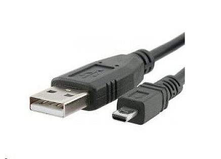 PREMIUMCORD Kabel USB 2.0 A-B mini, 8pinů, 2m Sanyo, Panasonic LUMIX
