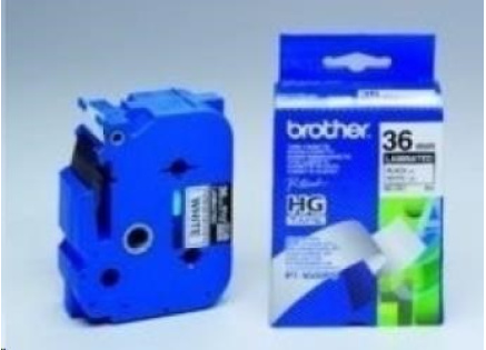 BROTHER HGE261V5 Labelling Supplies, 36mm Black/White (5 pcs Pack)  High Grade Tape