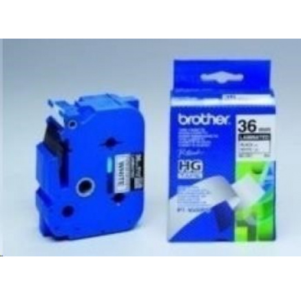 BROTHER HGE261V5 Labelling Supplies, 36mm Black/White (5 pcs Pack) High Grade Tape BROTHER HGE261V5 Labelling Supplies, 36mm Black/White (5 pcs Pack) High Grade Tape