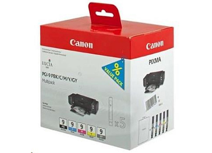 Canon CARTRIDGE PGI-9 PBK/C/M/Y/GY MULTI-PACK pro PIXMA Pro9500 MARK II, PIXMA iX7000 Canon CARTRIDGE PGI-9 PBK/C/M/Y/GY MULTI-PACK pro PIXMA Pro9500 MARK II, PIXMA iX7000
