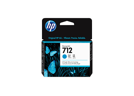 HP 712 29-ml Cyan DesignJet Ink Cartridge