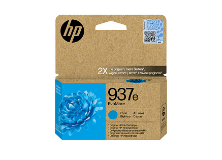 HP 937e EvoMore Cyan Original Ink Cartridge (1,650 pages)
