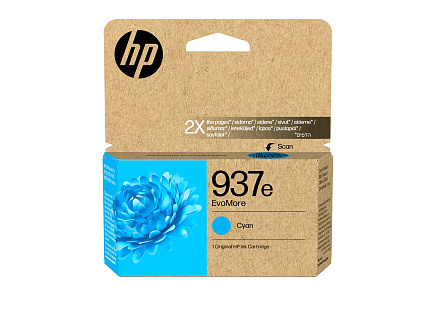 HP 937e EvoMore Cyan Original Ink Cartridge (1,650 pages) HP 937e EvoMore Cyan Original Ink Cartridge (1,650 pages)