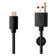 Fixed datový a nabíjecí kabel, USB-A -> USB-C, 20 W, délka 2 m, černá
