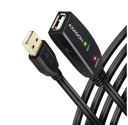 AXAGON ADR-210 USB2.0 Aktywny kabel przedłużający / repeater kabel, 10m